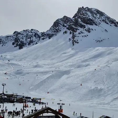 Rond Point Des Pistes Vue Panoramique Au Soleil Tignes